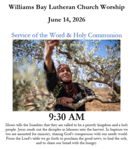 Sunday, June 14, 2026 Worship Bulletin